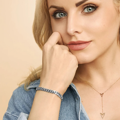 Estate armband met Cubaanse schakels | Witgoud