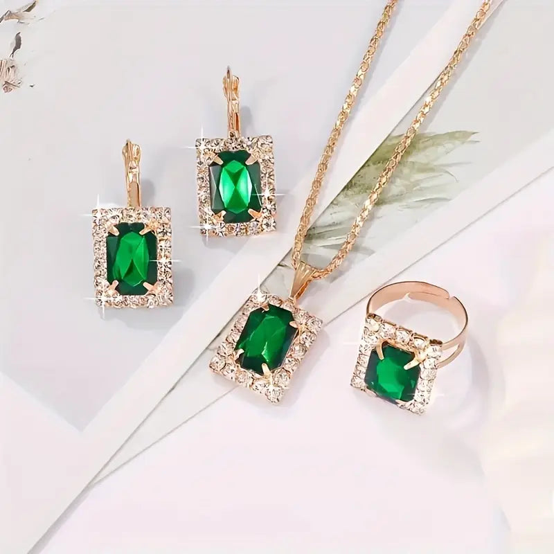 Sylvara Greenveil sieradenset | Witgoud