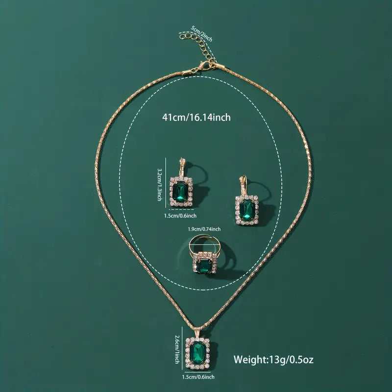 Sylvara Greenveil sieradenset | Witgoud