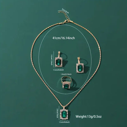 Sylvara Greenveil sieradenset | Witgoud