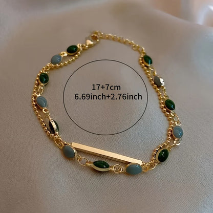 Olivia Moss dubbele armband | Goud