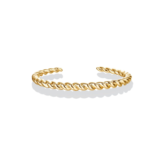 Gedraaide armband | Goud