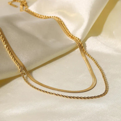 Juliana Solvia ketting | Goud