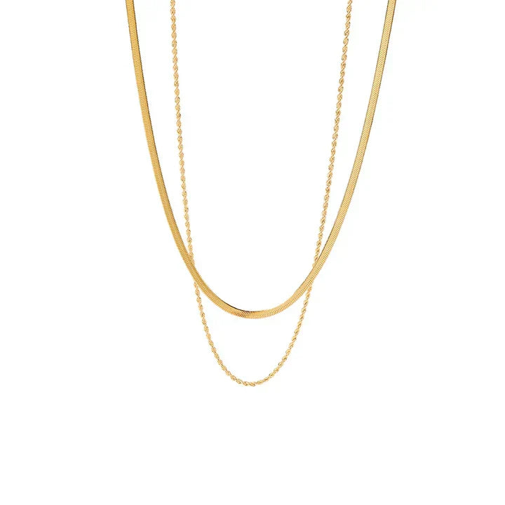 Juliana Solvia ketting | Goud