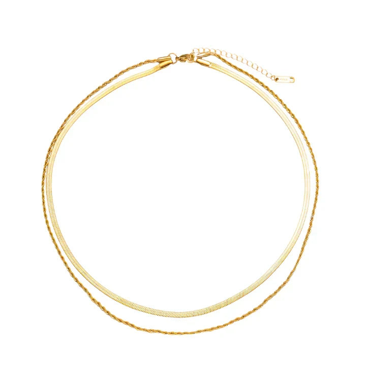 Juliana Solvia ketting | Goud