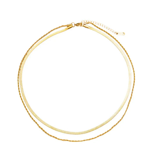 Juliana Solvia ketting | Goud