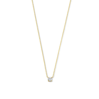 Cléa ketting met moissaniet | Goud
