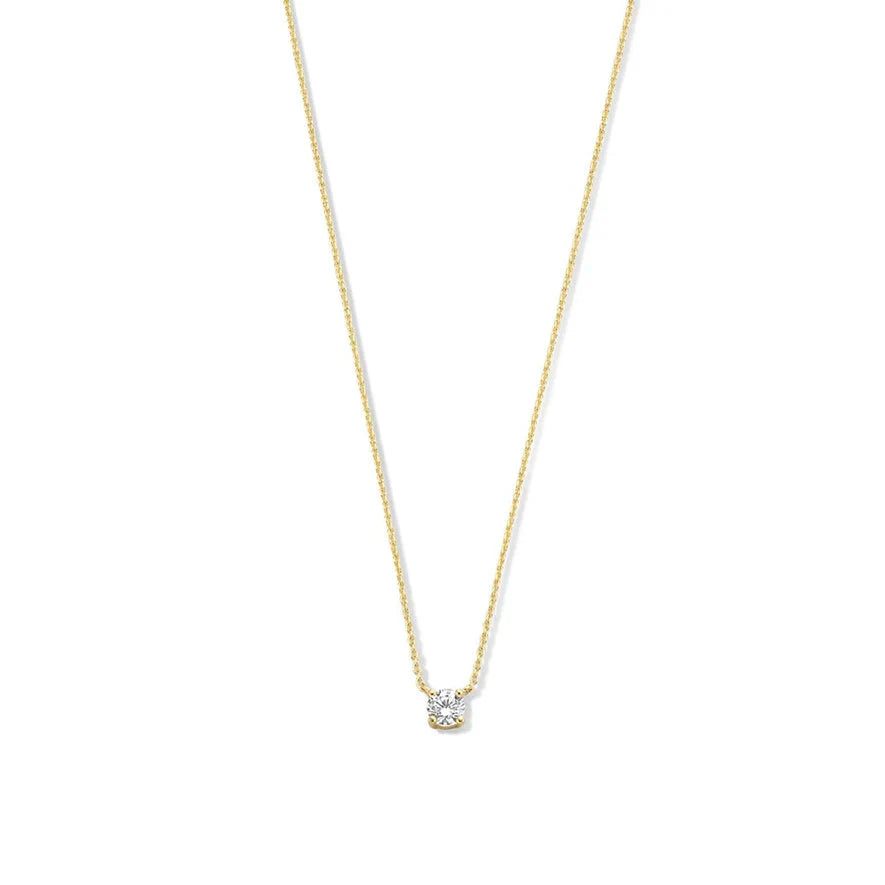 Cléa ketting met moissaniet | Goud