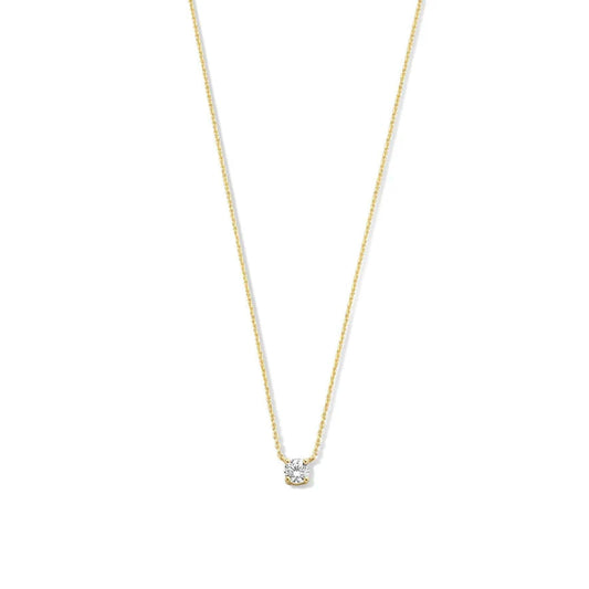 Cléa ketting met moissaniet | Goud