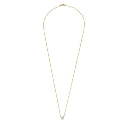 Cléa ketting met moissaniet | Goud