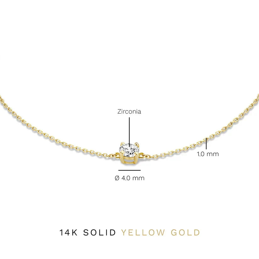 Cléa armband met moissaniet | Goud