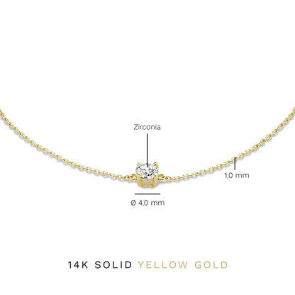 Cléa armband met moissaniet | Goud