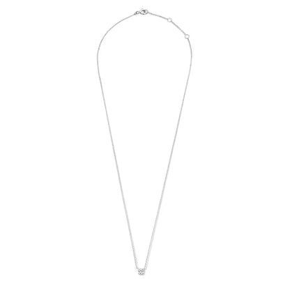 Cléa ketting met steen | Witgoud