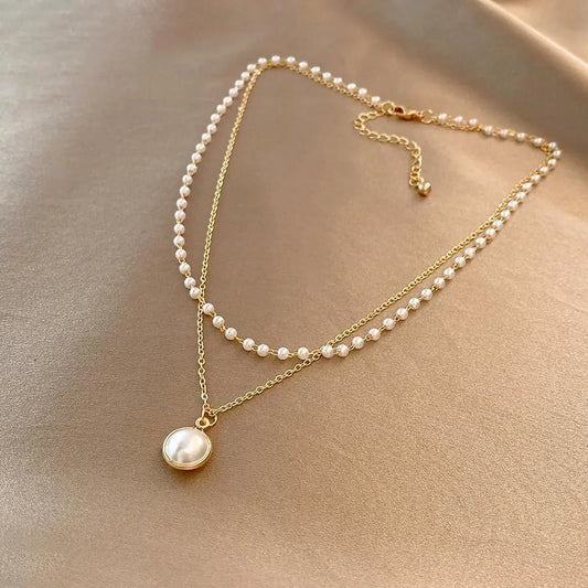 Tijdloze parelketting | Goud