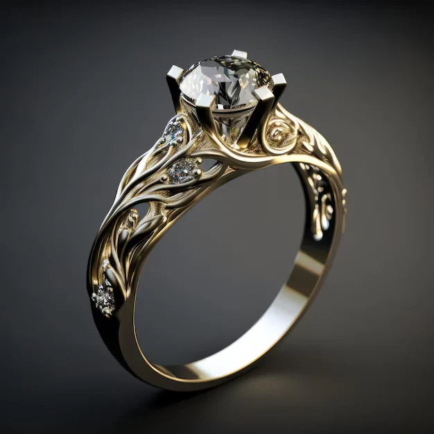 Verfijnde exotische ring met zirkonia | Goud