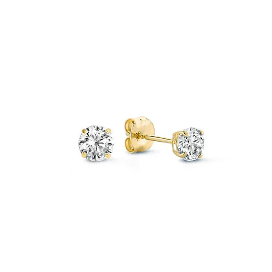 Larmes de Lune oorstekers met stenen | Goud
