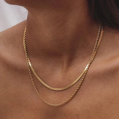 Juliana Solvia ketting | Goud