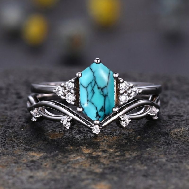 Elarin Sea Crest-ringenset | Witgoud