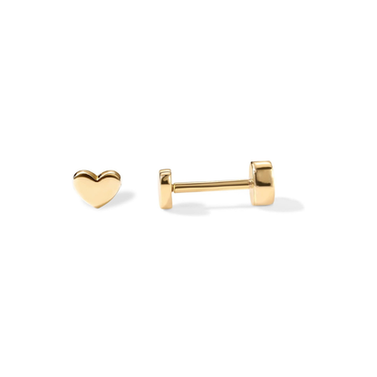 Liefdeshart-oorstekers | Goud
