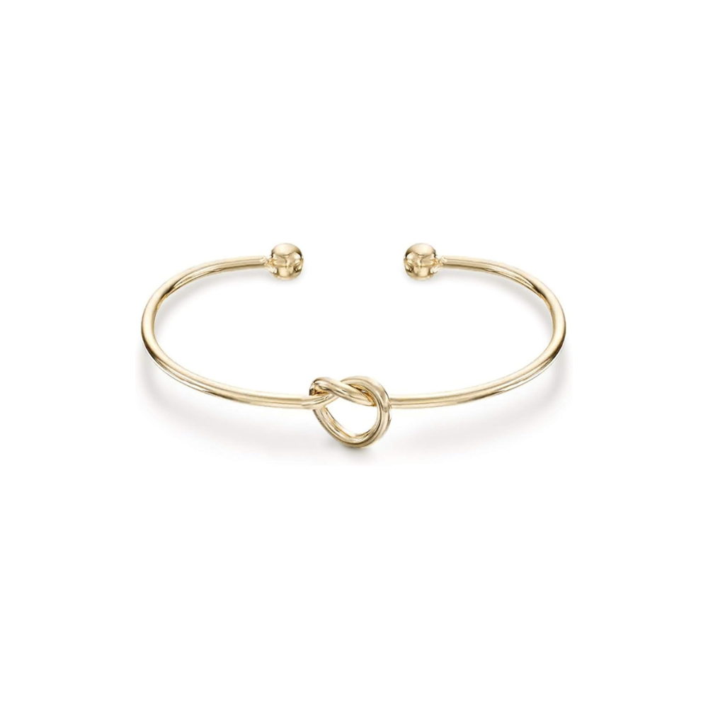 Liefdesknoop-armband met oneindigheidssymbool | Goud