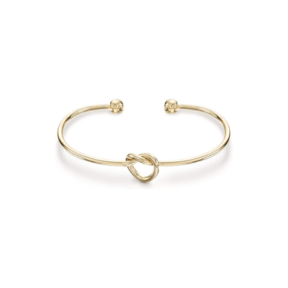 Liefdesknoop-armband met oneindigheidssymbool | Goud