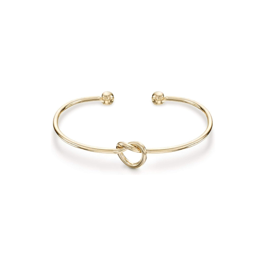 Liefdesknoop-armband met oneindigheidssymbool | Goud