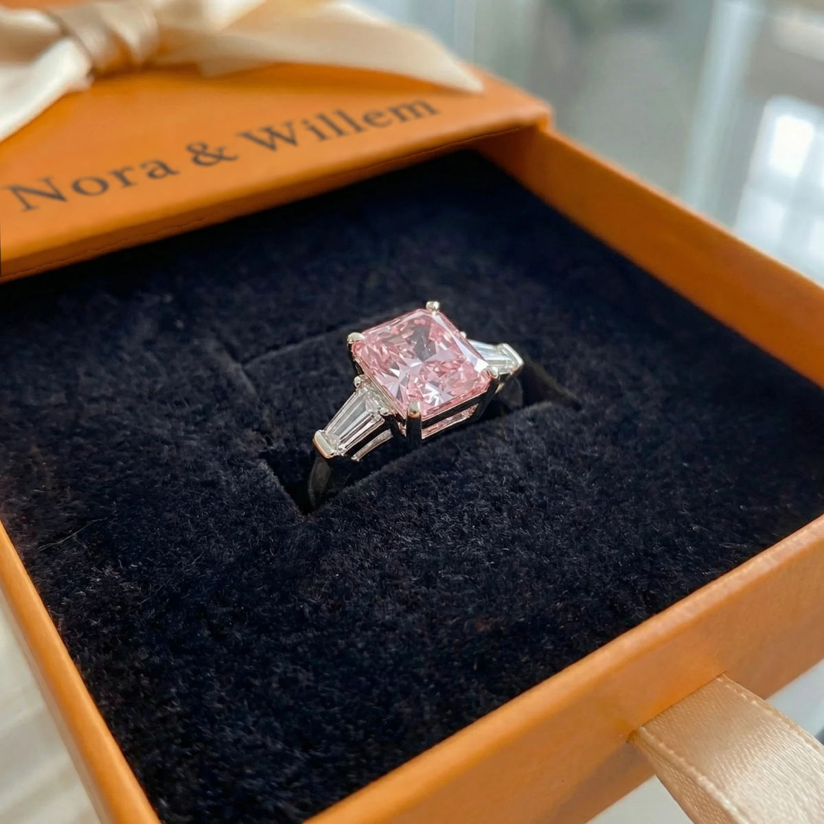 Roze Verve-ring | Witgoud
