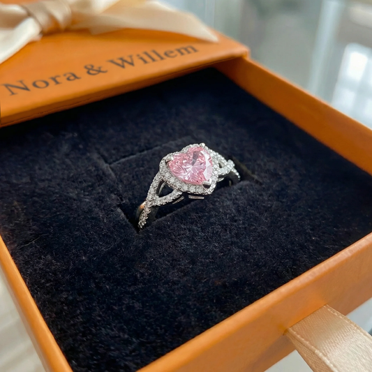 Amour gedraaide haloring | Witgoud