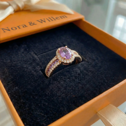 Odelia violette Lumina-ring | Roségoud