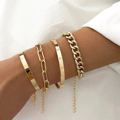 Elan Mercer armbandenset | Goud