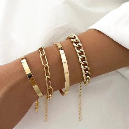 Elan Mercer armbandenset | Goud