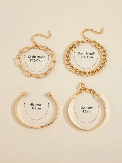 Elan Mercer armbandenset | Goud
