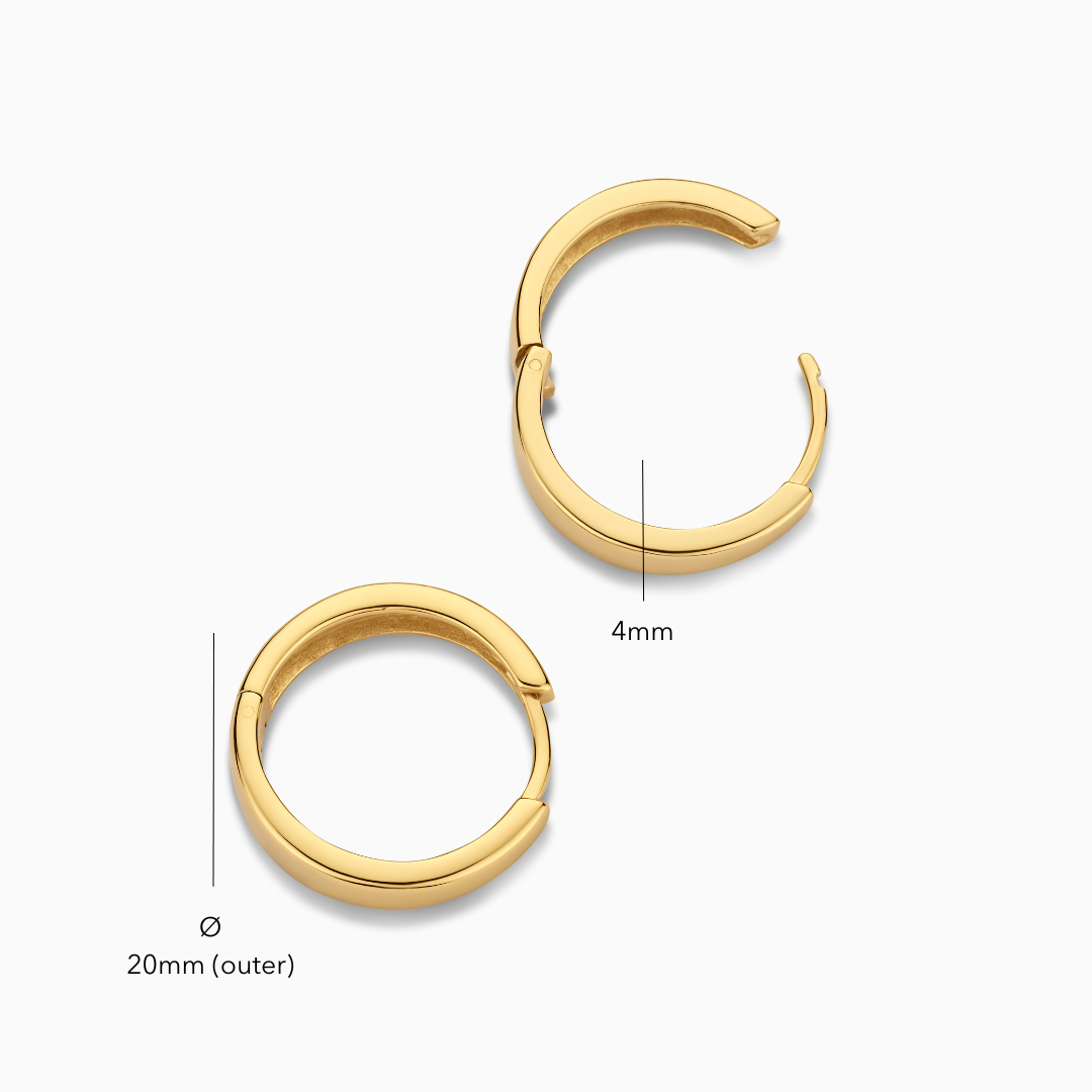 Gia oorringen | Goud