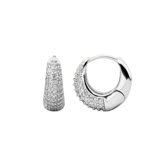 Jules mini-oorringen | Witgoud